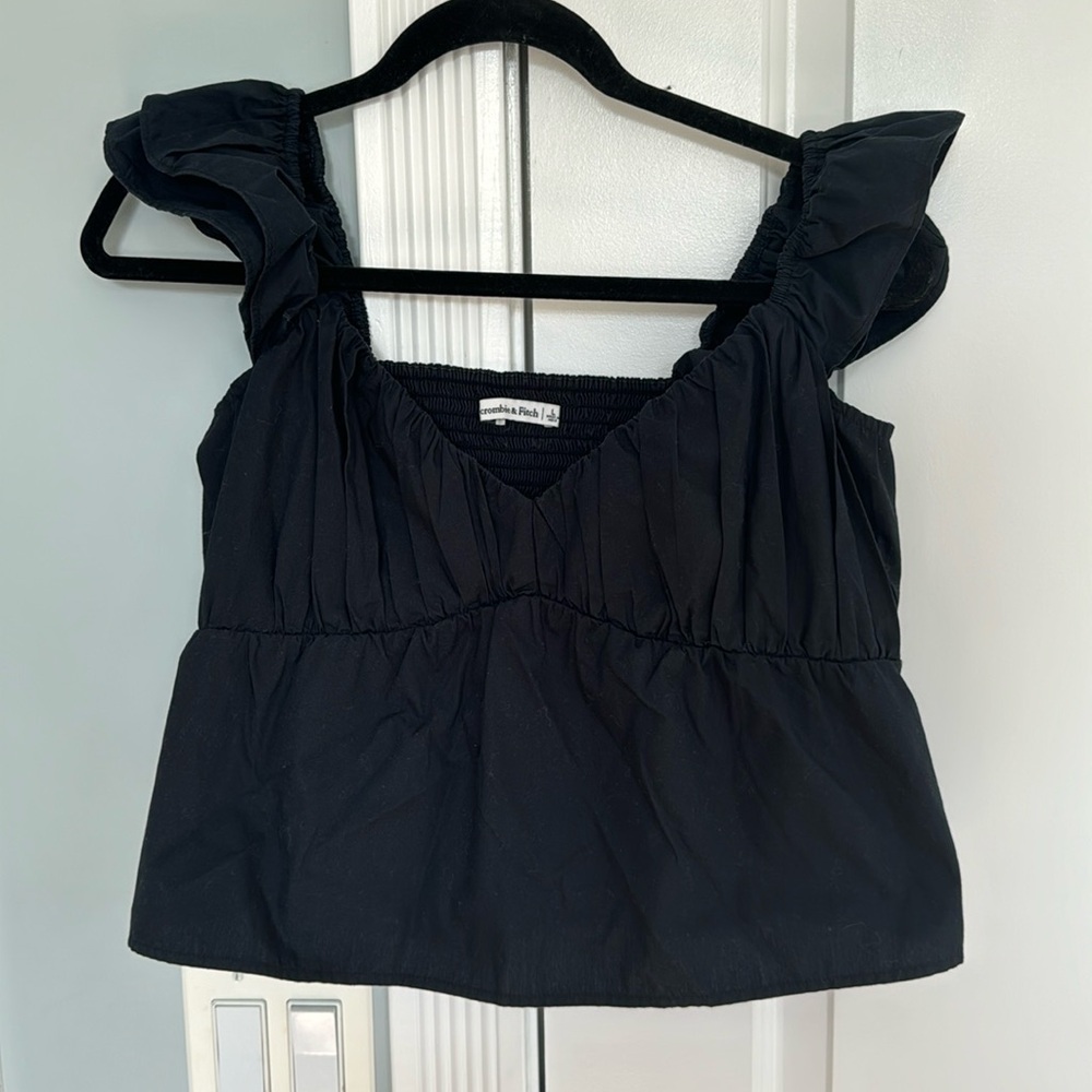 Abercrombie & fitch flutter fleece babydoll top